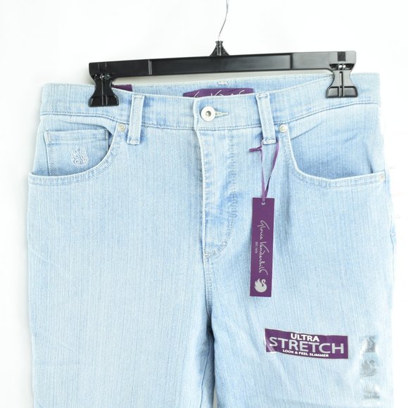 Gloria Vanderbilt 10 P  Denim Capris Stretch NWT - Picture 2 of 8